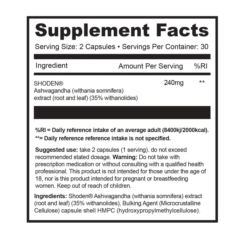 Shoden Ashwagandha - 60 Capsules