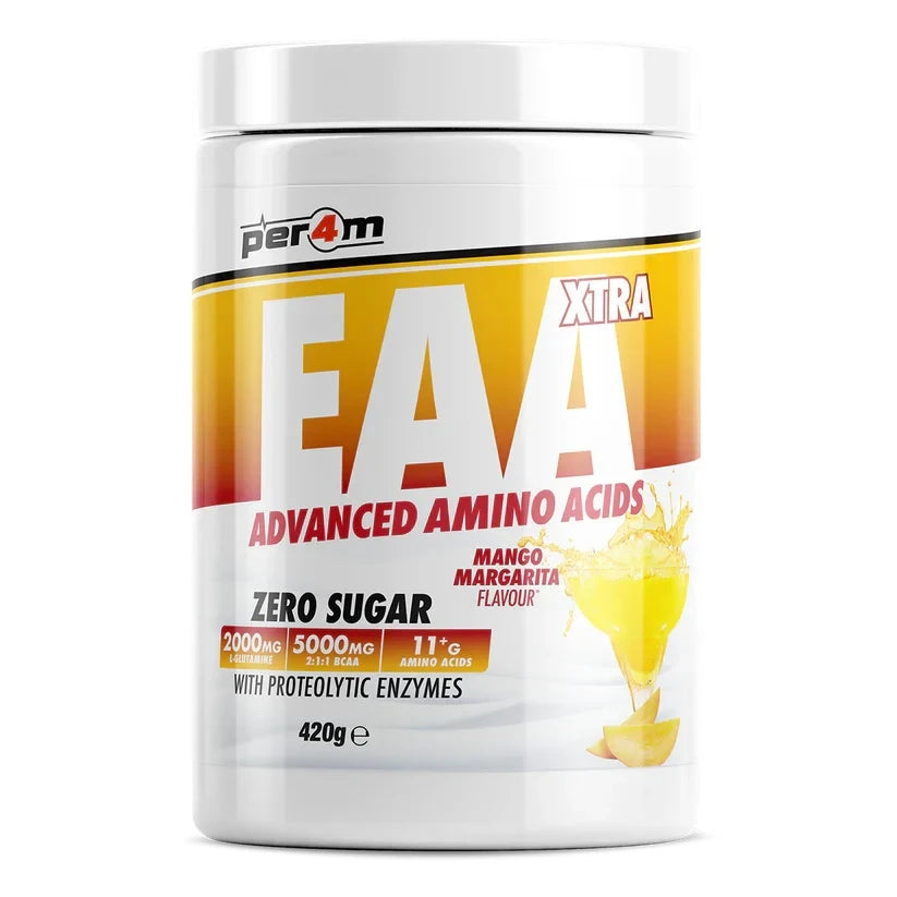 EAA XTRA supplement facts and nutrition label