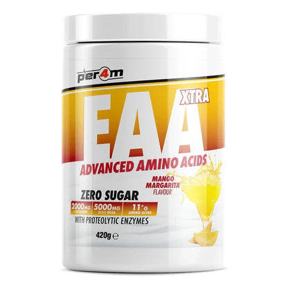 EAA XTRA supplement facts and nutrition label